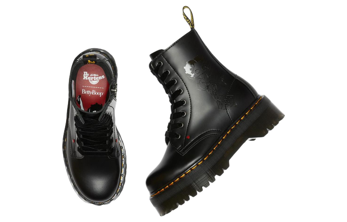 x Dr. Martens Betty Boop Jadon Leather Platforms Boot 'Black' 圖 3