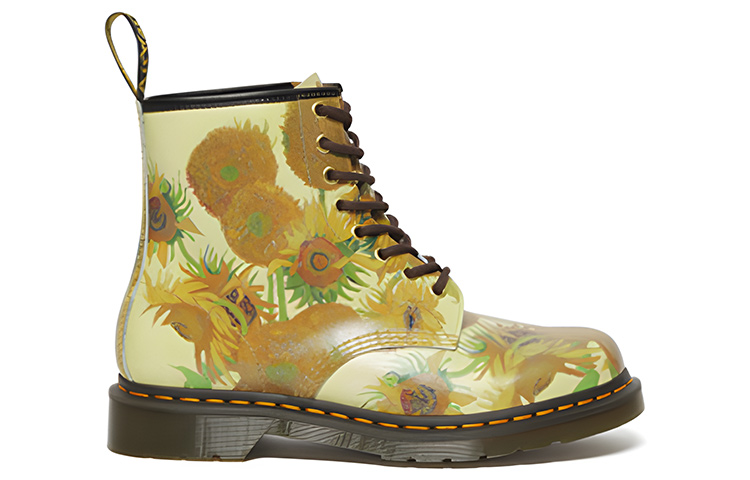 Order x Dr. Martens The National Gallery 1460 Boots Kulit Bunga Matahari 'Kuning' 27928102
