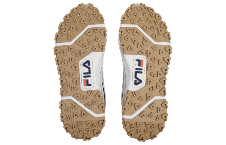 Shop FILA斐乐 Zagato 復古 低幫 運動休閒鞋 男款 白灰橘 韓版