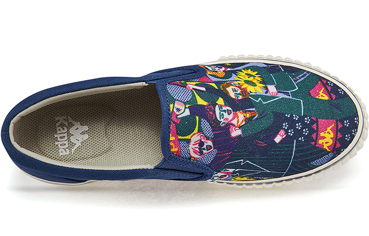 Shop x Kappa アーティストキャンバス スニーカー (ブルー) K0A65VS75D-849