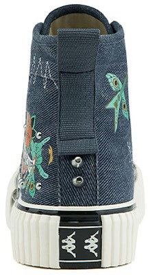 Kappa 藝術家聯名款 高筒潮流帆布鞋 牛仔藍 Lookbook Kappa 藝術家聯名款 高筒潮流帆布鞋 牛仔藍