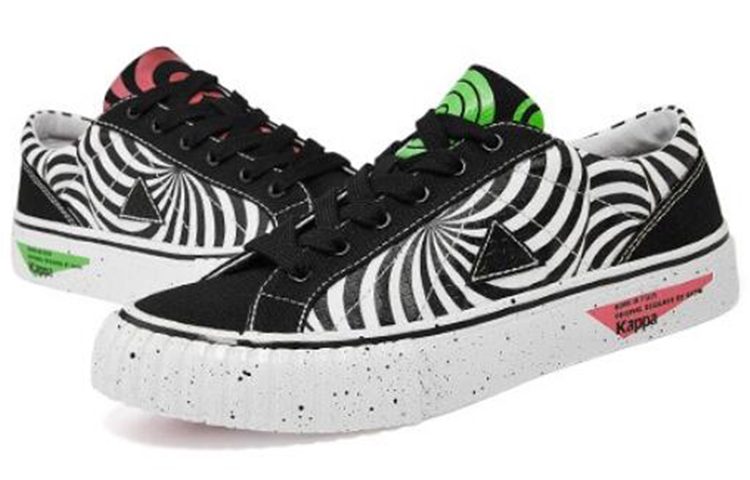 x Kappa Artist Collab Low-Top Sneaker 'Zebra Black and White' 圖 3