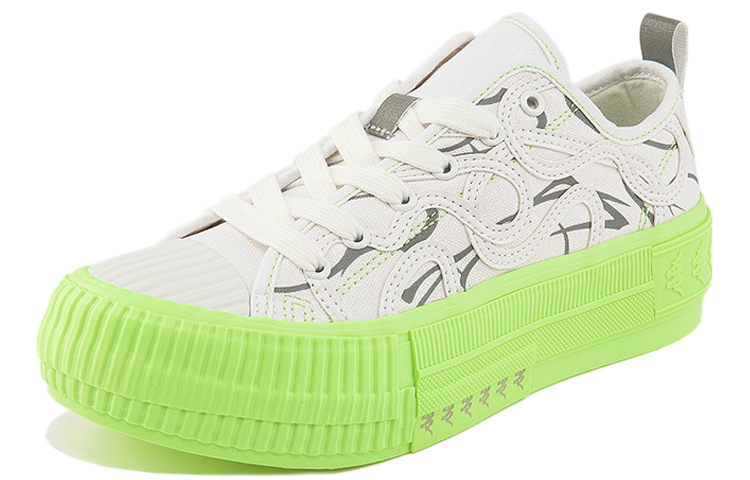 Order x Kappa 艺术家系列 '五行木' 低帮 '白绿' KPCBGVS56C-001