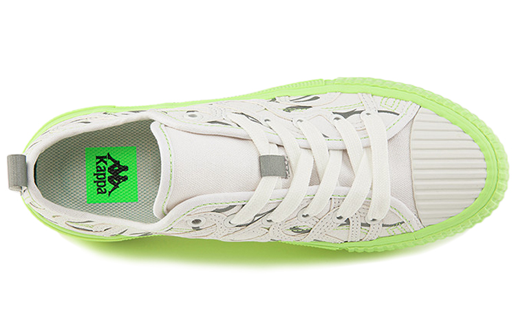 Lookbook x Kappa 艺术家系列 '五行木' 低帮 '白绿' KPCBGVS56C-001