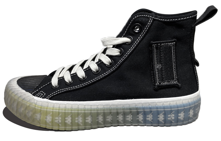 Buy Kappa 哆啦A夢聯名款 串標 高幫 板鞋 男女同款 黑色