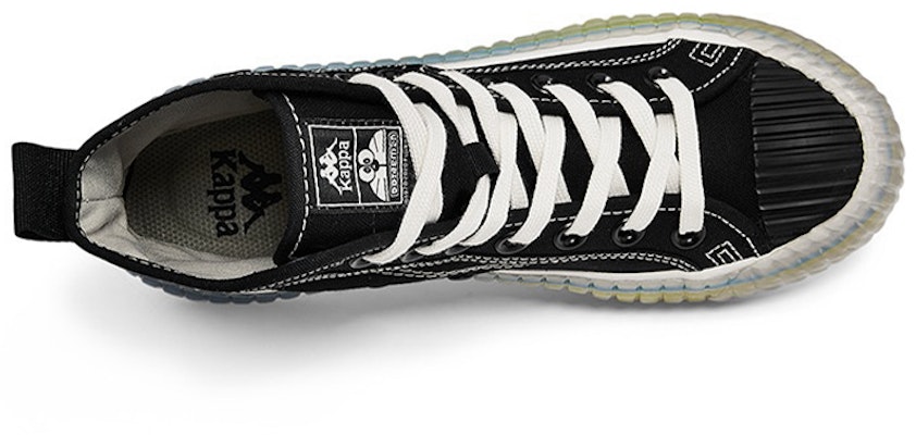 Kappa 哆啦A夢聯名款 串標 高幫 板鞋 男女同款 黑色 Lookbook Kappa 哆啦A夢聯名款 串標 高幫 板鞋 男女同款 黑色