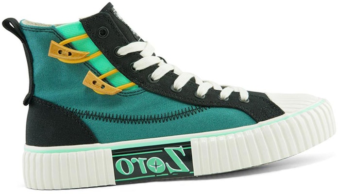 x Kappa One Piece High-Top Canvas 'Black Green' KPCBEVS82C-3604 Order x Kappa One Piece High-Top Canvas 'Black Green' KPCBEVS82C-3604