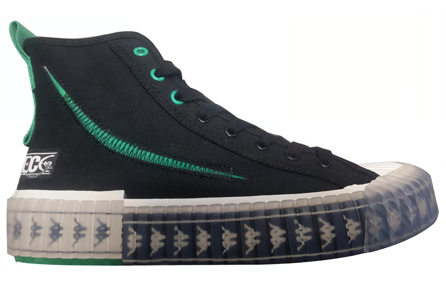 Order x Kappa One Piece High-Top Canvas 'Zoro Hitam Hijau' KPCBGVS51C-990