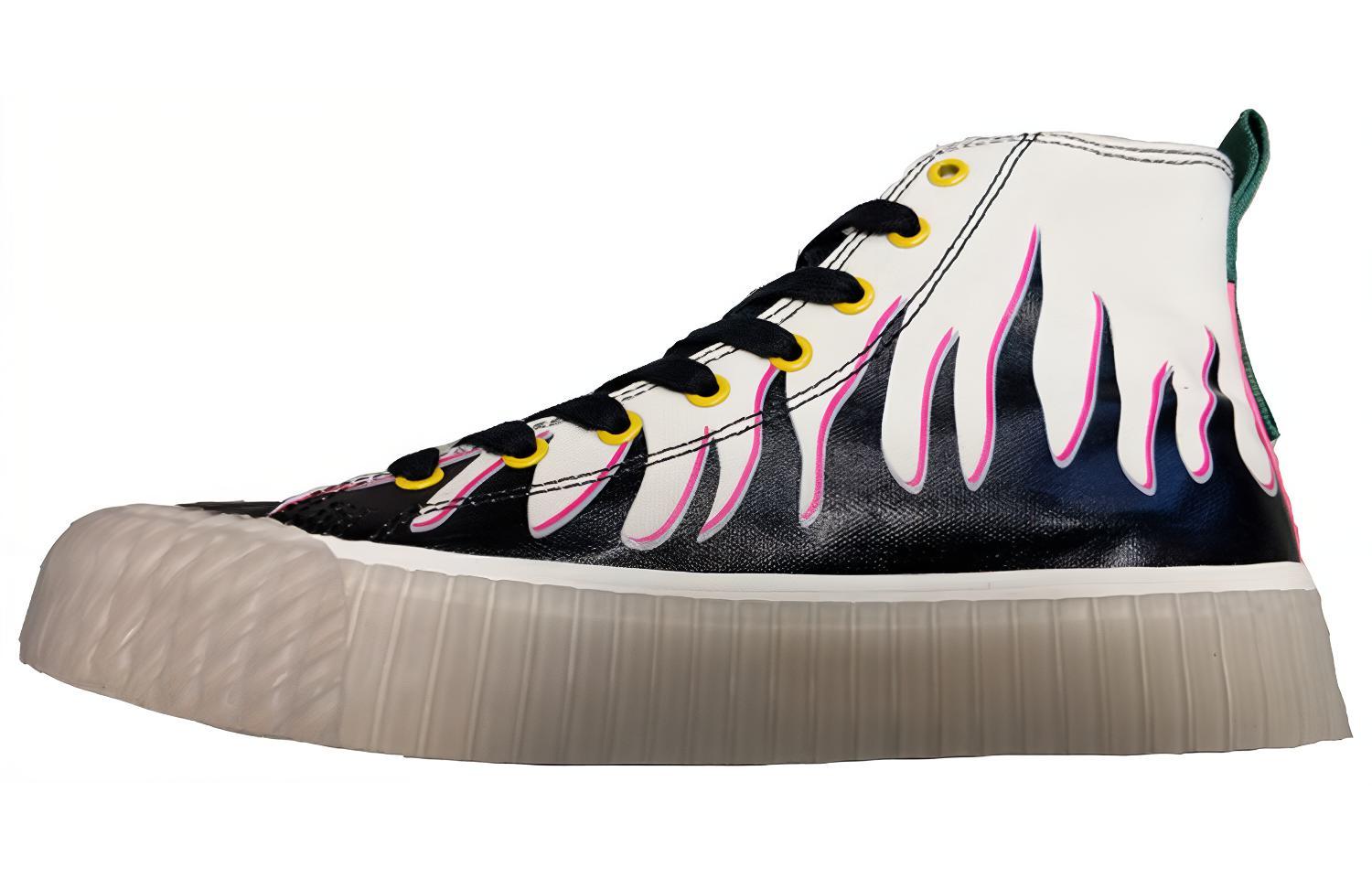 x Kappa One Piece Marshall D. Teach High-Top 'Black White' KPCBGVS52C-990