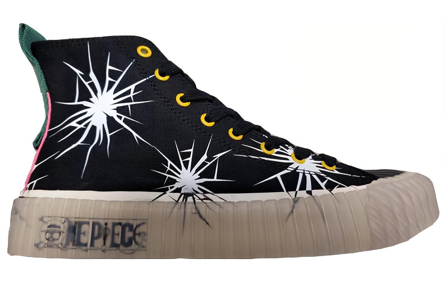 Order x Kappa 海贼王 马歇尔·D·蒂奇 高帮篮球鞋 '黑白' KPCBGVS52C-990