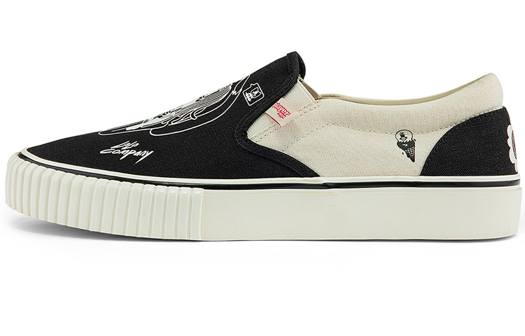 x Kappa Player Artist Collab Slip-On Canvas 'Black' K0BX5VS16D-990A
