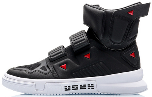 Buy 李寧 CF 藏易 2019紐約時裝週走秀系列 COUNTERFLOW 溯 X 陳鵬 高幫 復古籃球鞋 男款 黑