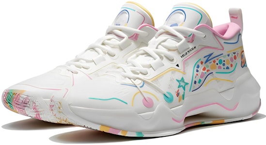 迪士尼 x 李宁 利刃2 耐磨輕便 低幫 籃球鞋 白粉 Lookbook 迪士尼 x 李宁 利刃2 耐磨輕便 低幫 籃球鞋 白粉