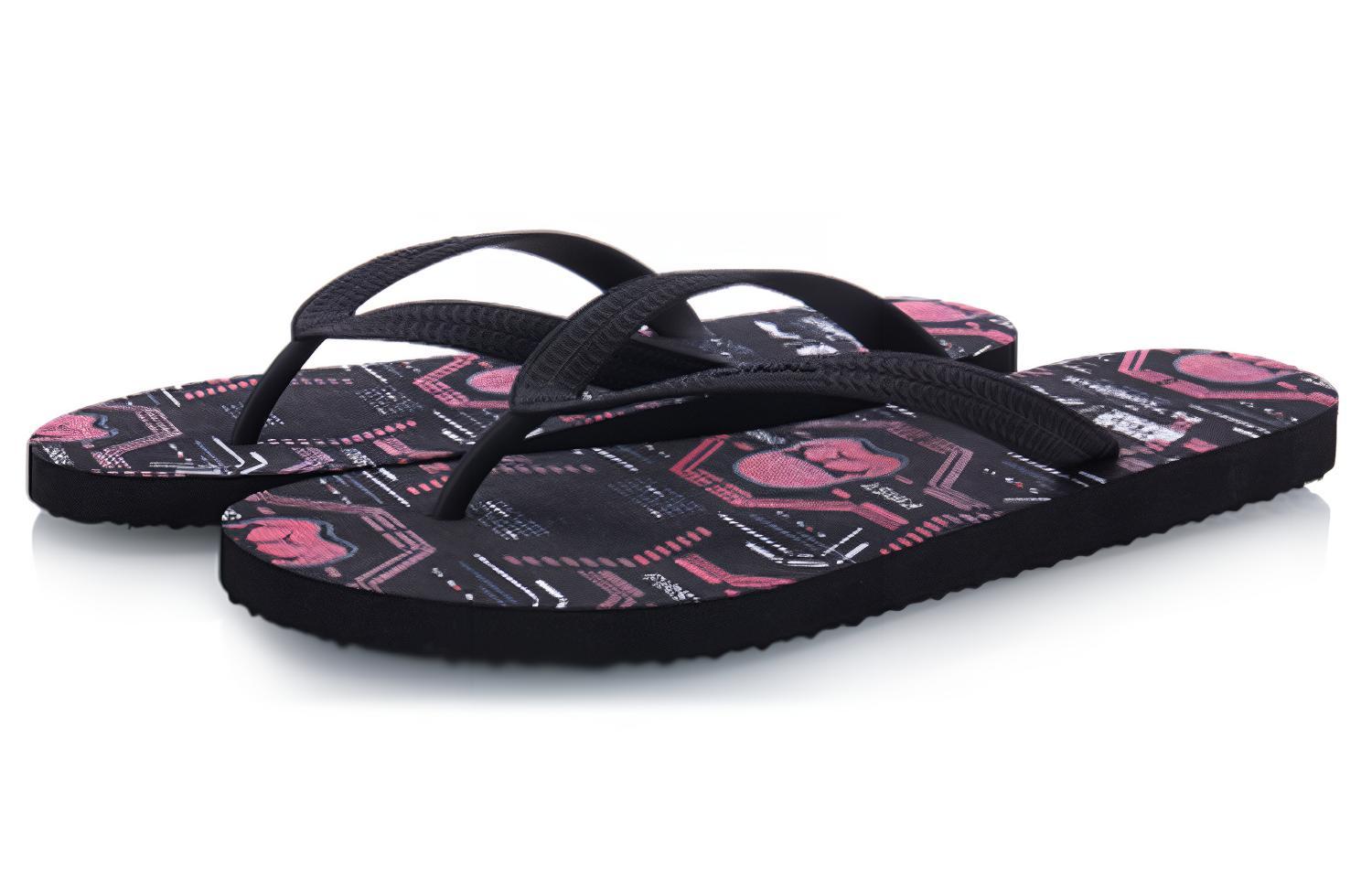 Lookbook x Li-Ning Star Wars LN Floper Sandalen Schwarz/Rot AGAQ005-3