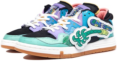 x Li-Ning Steven Harrington WEIWU PRO Seni Pelekat Velcro Biru/Hijau/Hitam AECR053-1 Lookbook x Li-Ning Steven Harrington WEIWU PRO Seni Pelekat Velcro Biru/Hijau/Hitam AECR053-1