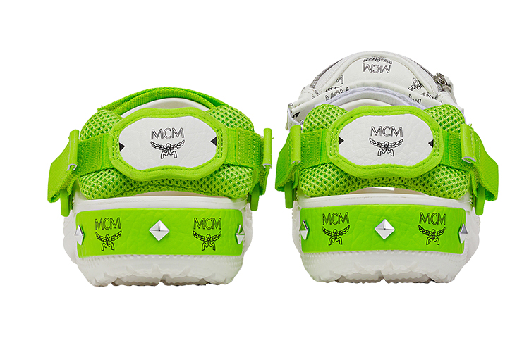 Shop MCM x クロックス 白 (MCM x Crocs White) MEXDSMM10WT