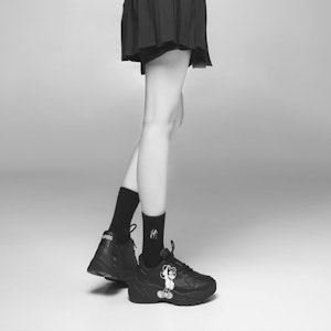 x MLB Disney Bigball Chunky 'Hitam Vintage Low-Top' 32SHCK011-50L 1