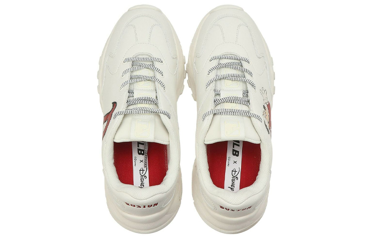 Lookbook MLB x 迪士尼 米奇聯名 復古老爹鞋 白色 男女同款