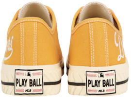 Shop MLB 洛杉磯道奇隊 Play Ball New Origin 低幫 帆布鞋 男女同款 薑黃