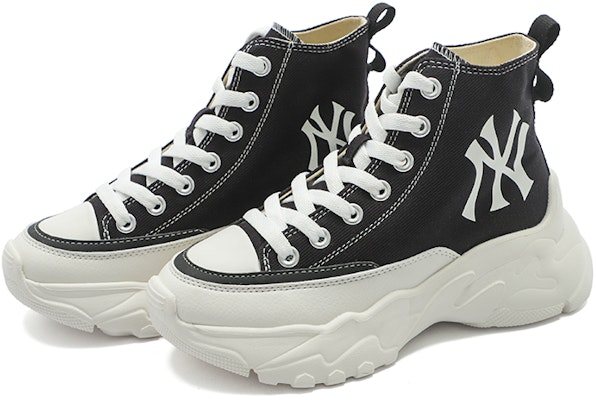 MLB New York Yankees Canvas High-Top 'Black Platform' Hitam Tinggi 3ASHUL12N-50BKS Lookbook MLB New York Yankees Canvas High-Top 'Black Platform' Hitam Tinggi 3ASHUL12N-50BKS