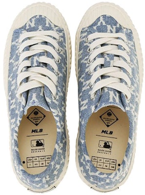 MLB ヤンキース キャンバス ロー "青白" (MLB Yankees Canvas Low "Blue White") 32SHPM011-50U Shop MLB ヤンキース キャンバス ロー "青白" (MLB Yankees Canvas Low "Blue White") 32SHPM011-50U