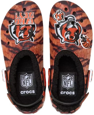 x NFL Crocs Classic Clog 'Cincinnati Bengala' 212733-90H Details for x NFL Crocs Classic Clog 'Cincinnati Bengala' 212733-90H