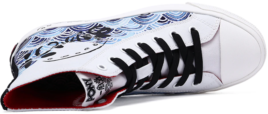 x PONY Ichiran Hoge Canvas Schoen ''Wit'' 03M1SH20RW Shop x PONY Ichiran Hoge Canvas Schoen ''Wit'' 03M1SH20RW