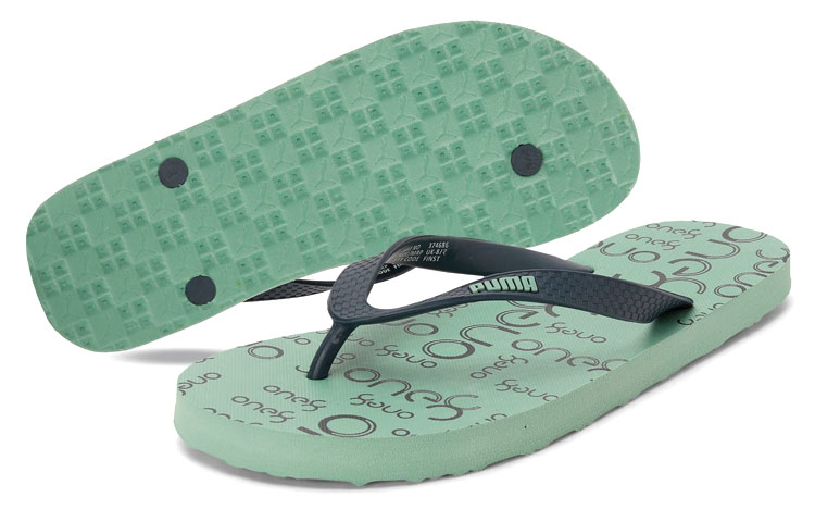 Lookbook x Puma One8 'Virat Kohli Mint Green Slides' 374686-02