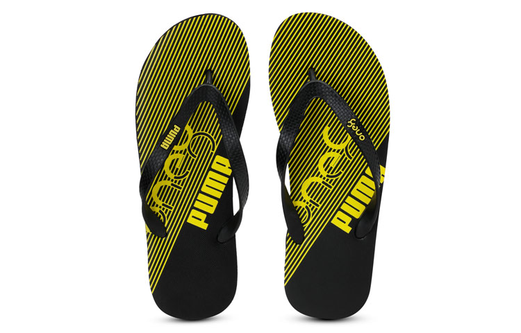 Lookbook x Puma One8 FF IDP Slides ''Zwart Geel'' 372574-01