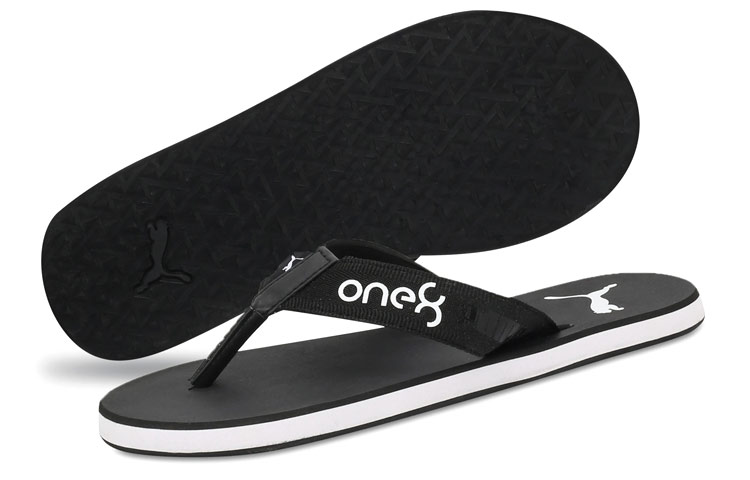 Shop x Puma One8 Slides 'Breeze Gu Black White' 372571-01