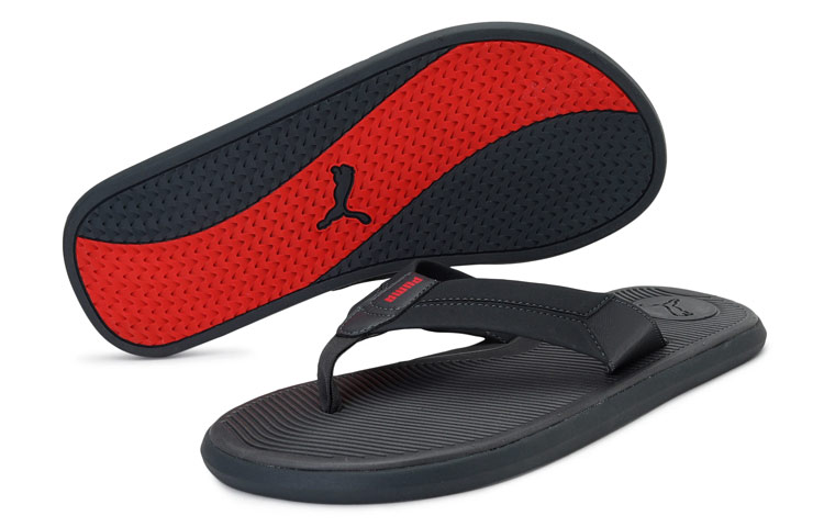 Shop x Puma one8 Stark V2 Slides 'Black Red' 380313-02