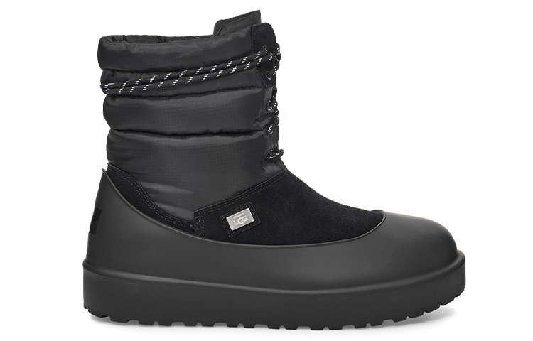 UGG Stampd Lace-Up Snow Boots Black 圖 2