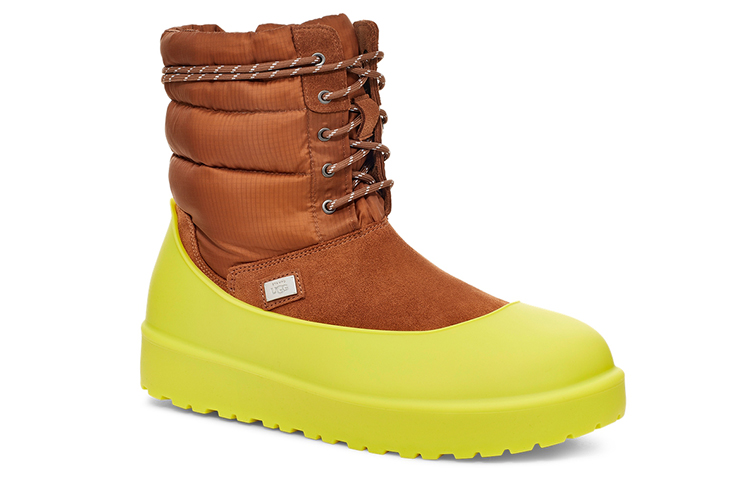 UGG Stampd Lace-Up Snow Boots Brown 圖 3