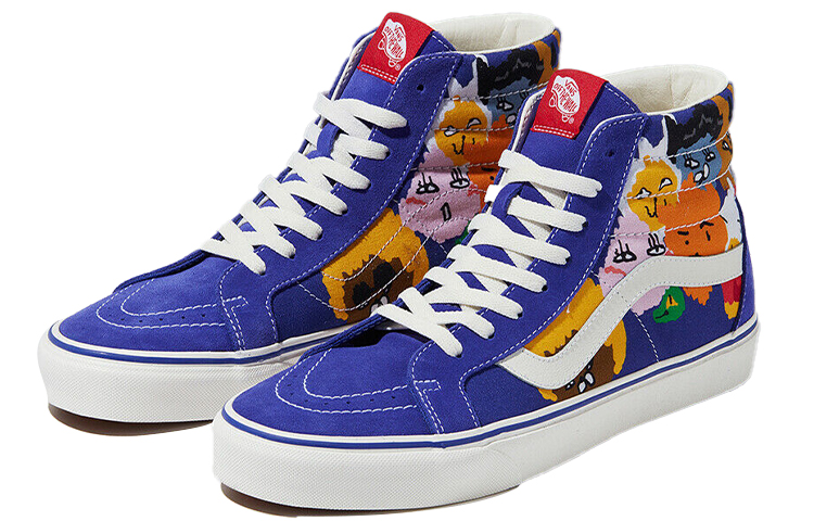 Lookbook Vans x Kakao Friends SK8-HI 蓝色高帮滑板鞋 VN0A2XSBTH3