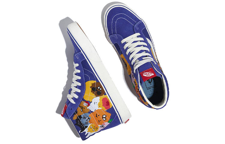 Shop Vans x Kakao Friends SK8-HI 蓝色高帮滑板鞋 VN0A2XSBTH3