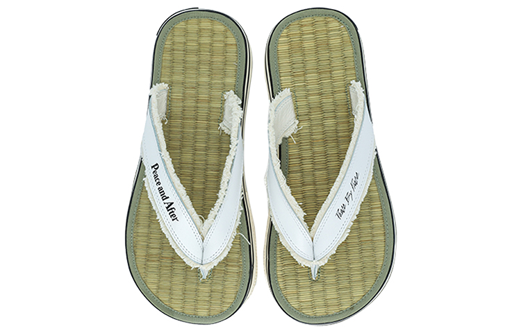 Shop xVESSEL Peace and After 拖鞋 '自然色' S20X03W
