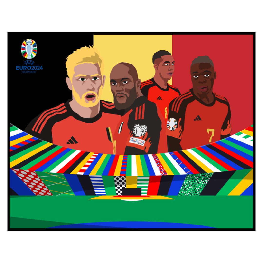 Xenon "In the Realm: Belgium Team" Limited Edition World Cup Art Canvas Decor. XenonQ20036