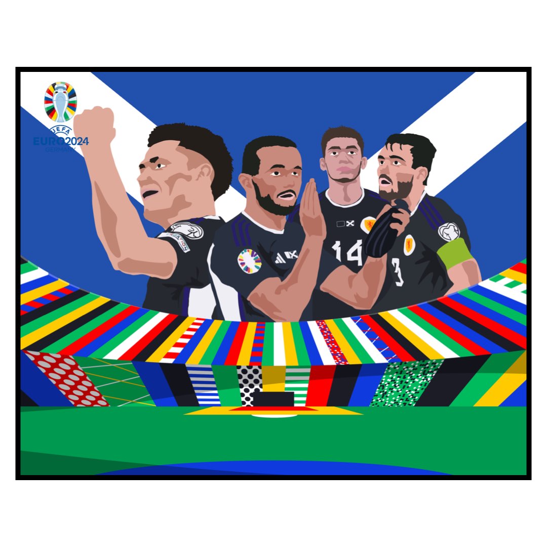 Xenon Scotland Team Limited Edition Art Print - World Cup Themed Canvas Decor. XenonQ20033