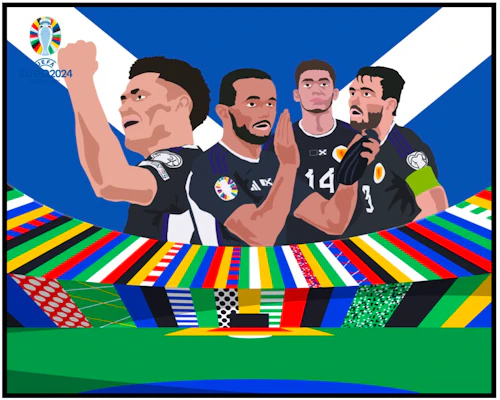 Xenon Scotland Team Limited Edition Art Print - World Cup Themed Canvas Decor. XenonQ20033 Buy Xenon Scotland Team Limited Edition Art Print - World Cup Themed Canvas Decor. XenonQ20033