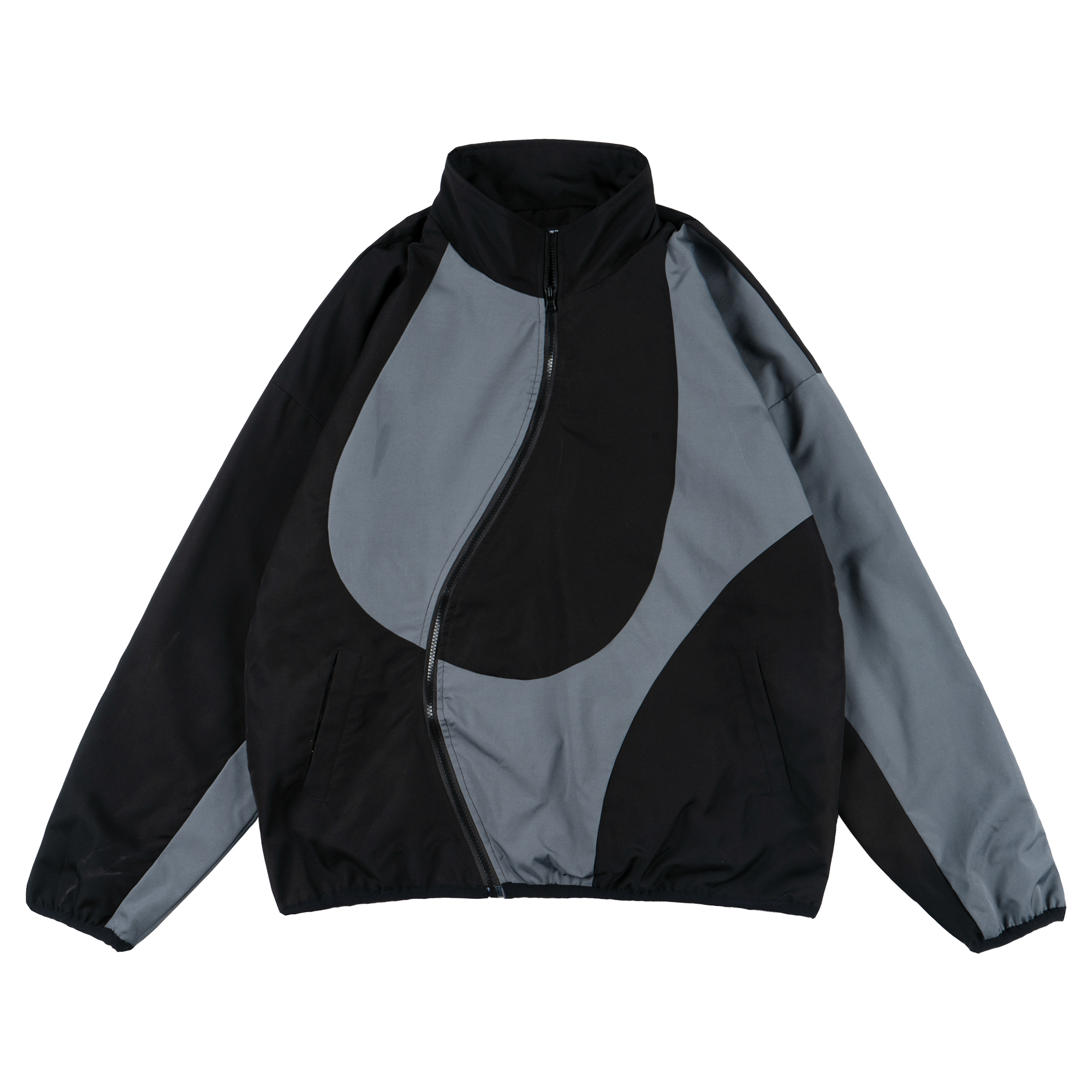 XINYINSU Deconstructed Colorblock Outdoor Jacket Unisex - Black X7189