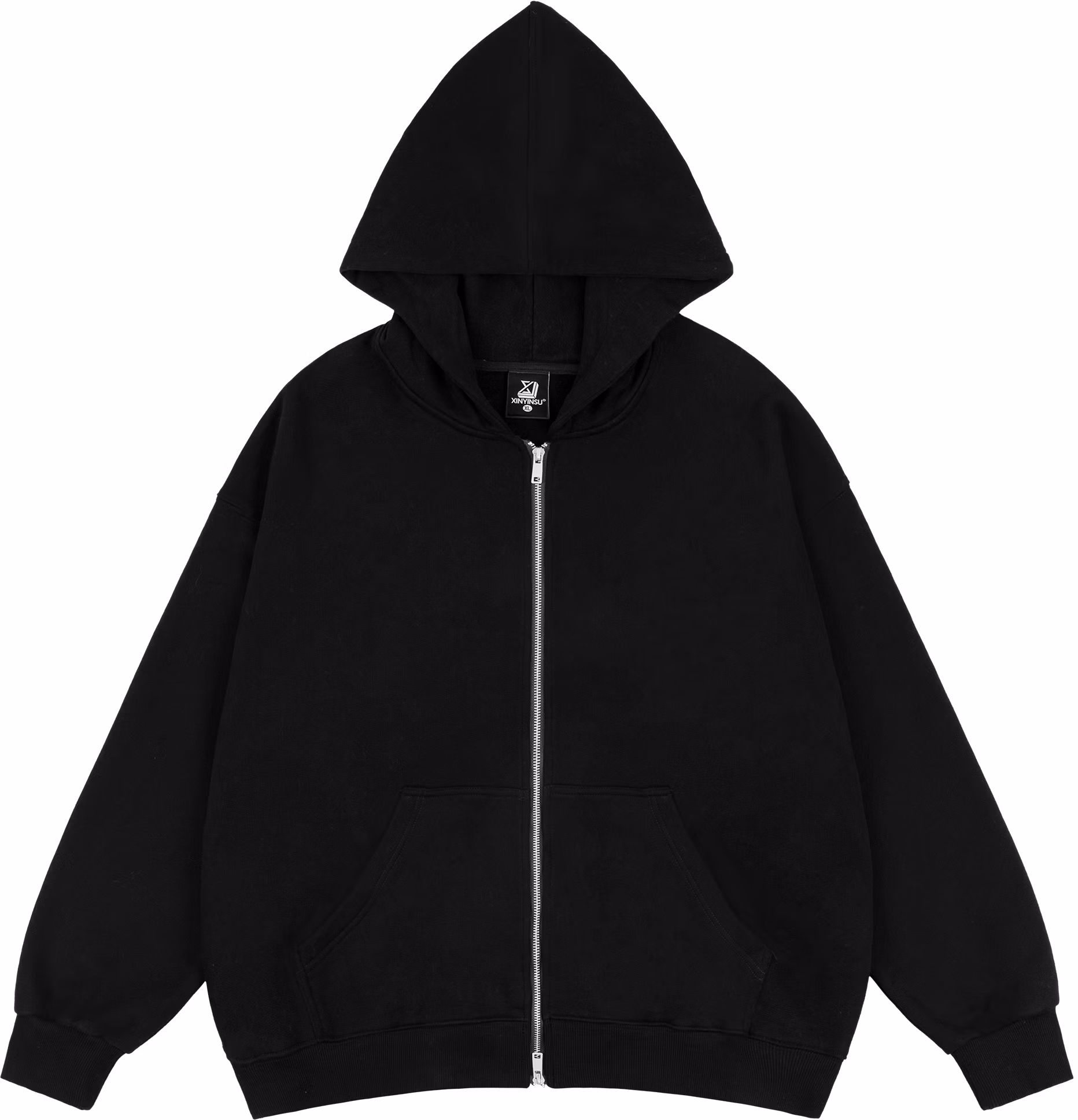 xinyinsu-urban-minimalist-dual-zip-oversized-hoodie-unisex-casual-wear-x1259