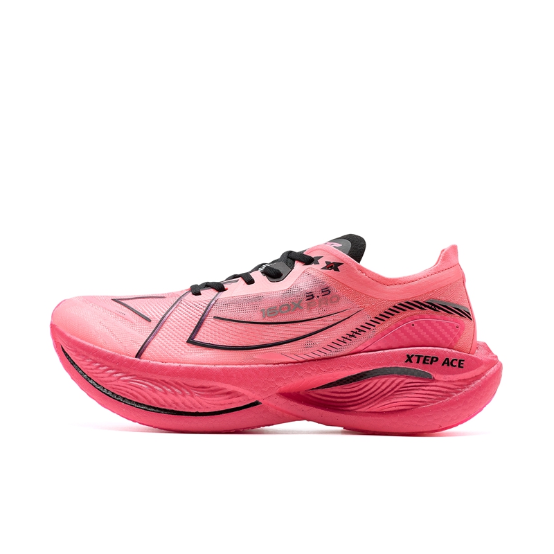 Xtep 160X 3.5 Pro Pink/Black Marathon Running Shoes Men Lightweight Cushioning 976419110084 Digital Pink/Black