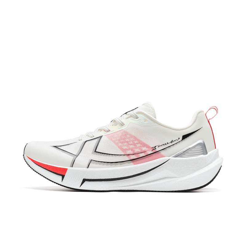 XTEP 2000KM 5.0 Evolution Running Shoes White - Men’s Lightweight Trainers 874119110023 Sail White/Bright Orange/Black