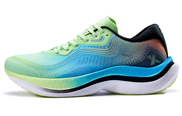 Xtep 260 2.0 Running Shoes Green Orange - Lightweight, Cushioned, Non-Slip. 978319110078 Jelly Green/Vibrant Fluorescent Orange