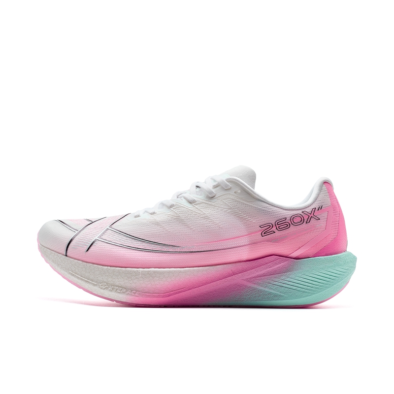 Xtep 260X 2.0 Low-Top Marathon Running Shoes Men Kite Edition 975219110064 Classic White/Fluorescent Digital Pink