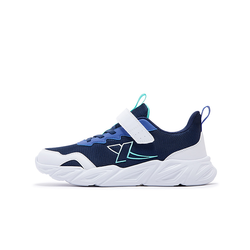 Xtep Blue Low-Top Running Shoes - Casual Comfort Sneaker. 676415119541 Deep Blue / Lyon Blue / New White