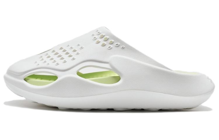Xtep Casual Comfortable Slip-On Clogs 976219350003 Sail White/Jelly Green