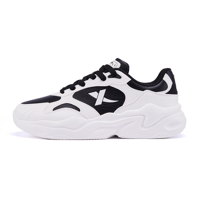 Xtep Low-Top Running Shoes White/Black - Stylish, Comfy, Everyday Wear 876319320032 Sail White/Black