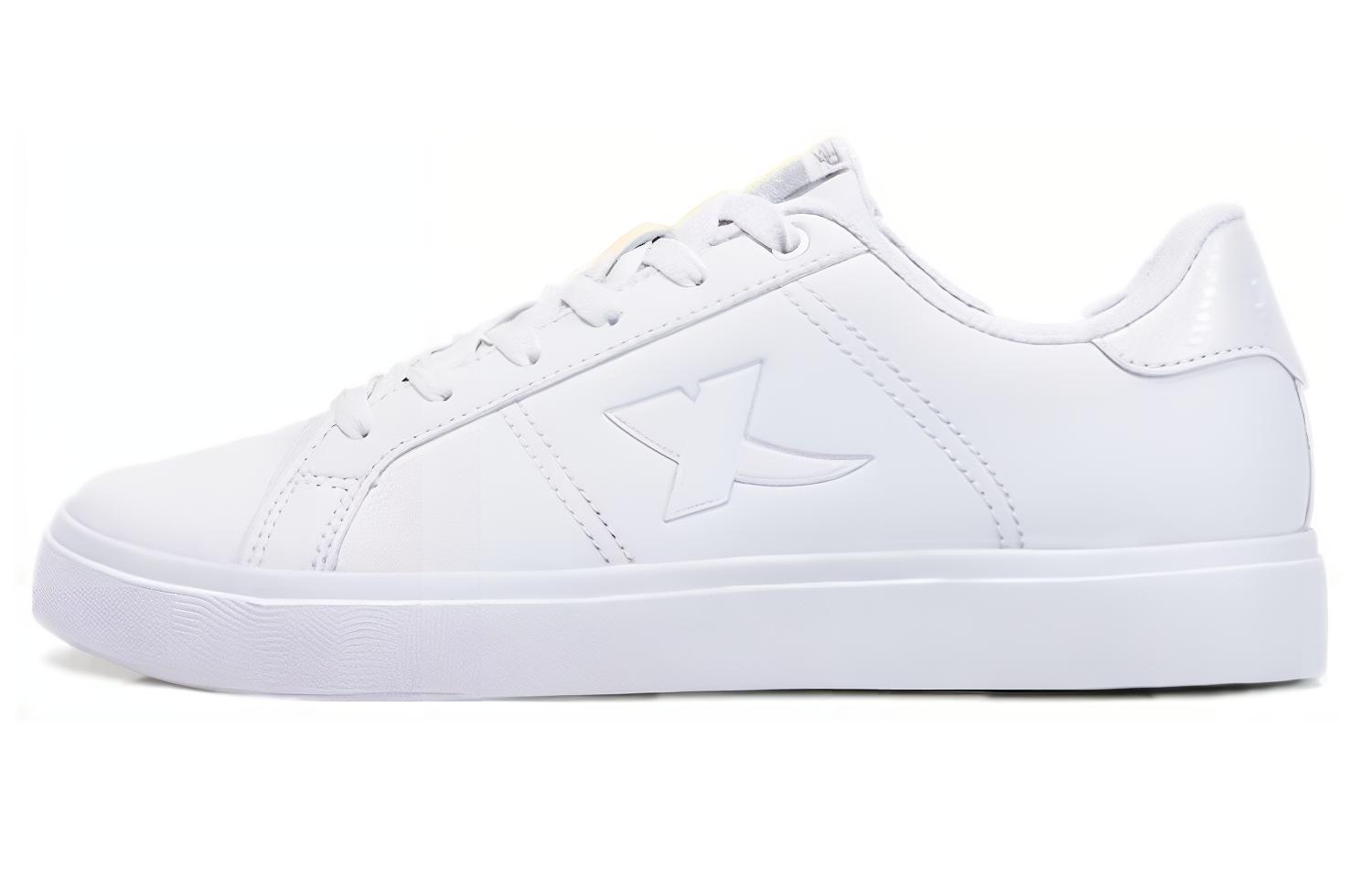 Xtep Low-Top White Sneakers - Casual, Comfortable, Lightweight & Non-Slip 881419319675 White color