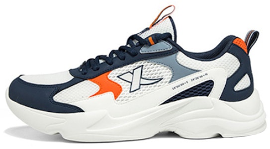 特步 網布透氣休閒舒適 低筒爸爸鞋 深白藍 Buy 特步 網布透氣休閒舒適 低筒爸爸鞋 深白藍